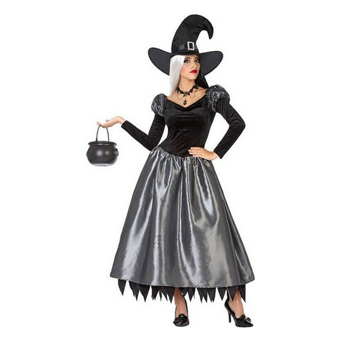 Costume for Adults Witch Multicolour (2 Pieces) (2 Units) (2 pcs) Costume for Adults Witch Multicolour (2 Pieces) (2 Units) (2 pcs)