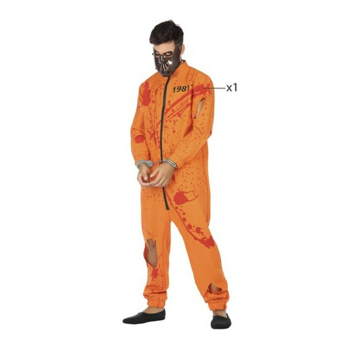 Costume for Adults Orange Male Assassin M/L (1 Unit) (M/L) Costume for Adults Orange Male Assassin M/L (1 Unit) (M/L)