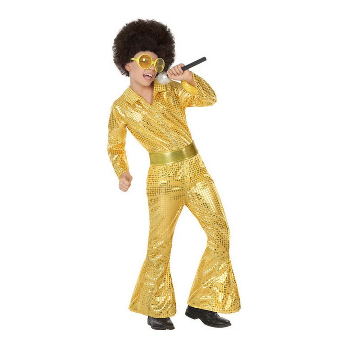 Costume for Children Disco Golden (2 Pieces) (2 pcs) Costume for Children Disco Golden (2 Pieces) (2 pcs)