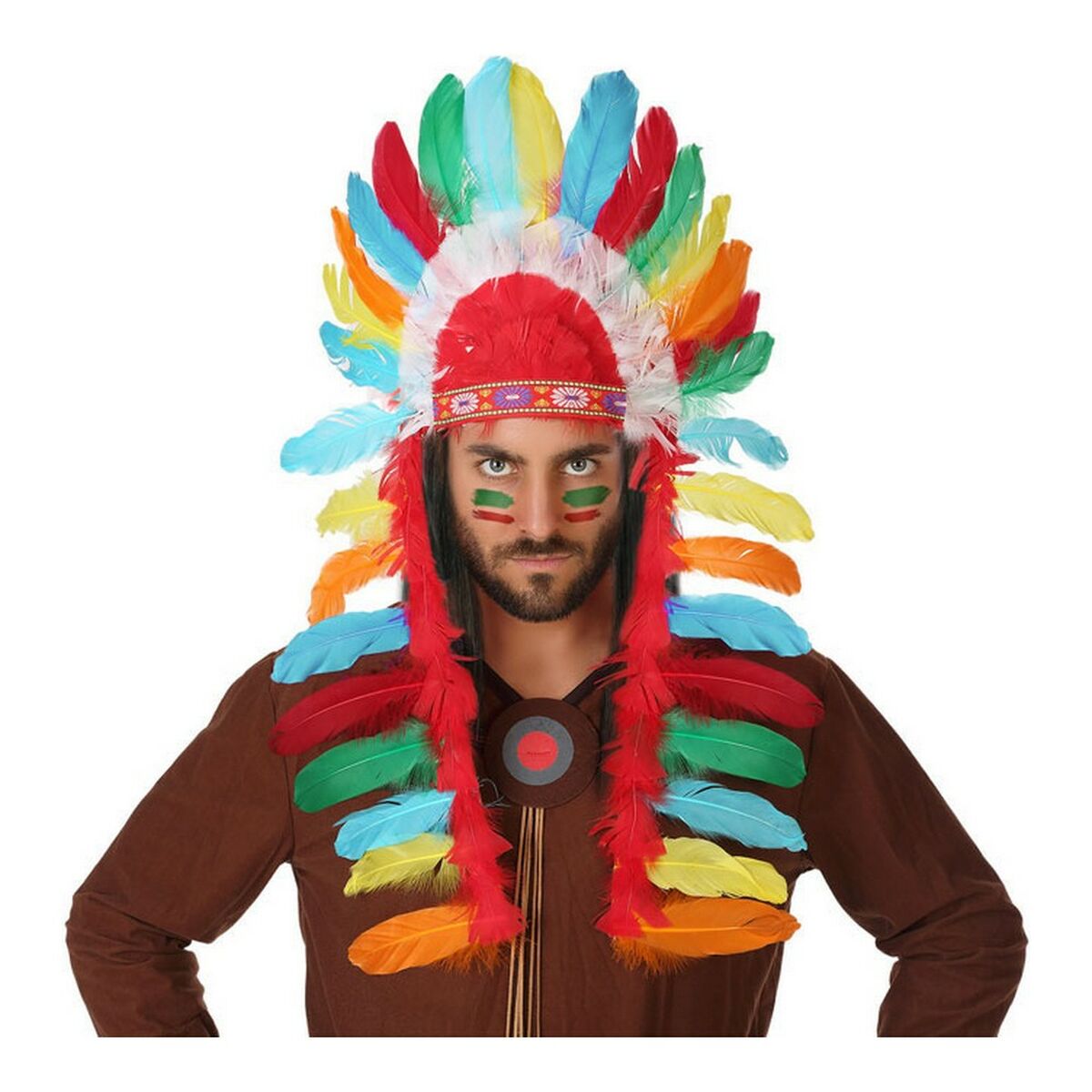 Crest Multicolour American Indian Feathers (29 x 90 cm) Crest Multicolour American Indian Feathers (29 x 90 cm)