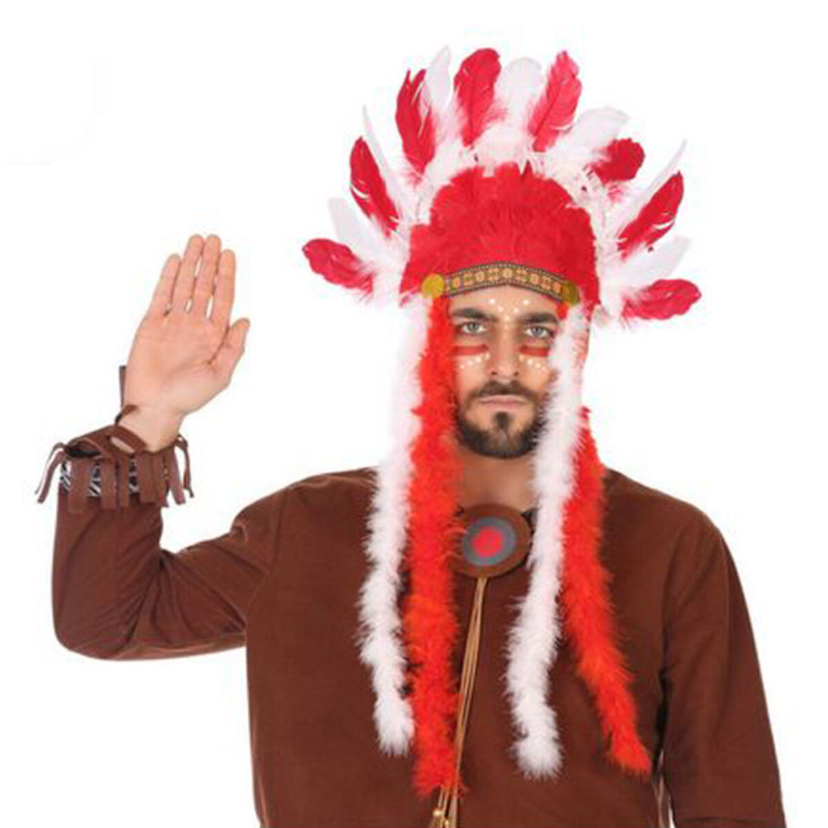 Indian Headdress 58297 Red American Indian Indian Headdress 58297 Red American Indian