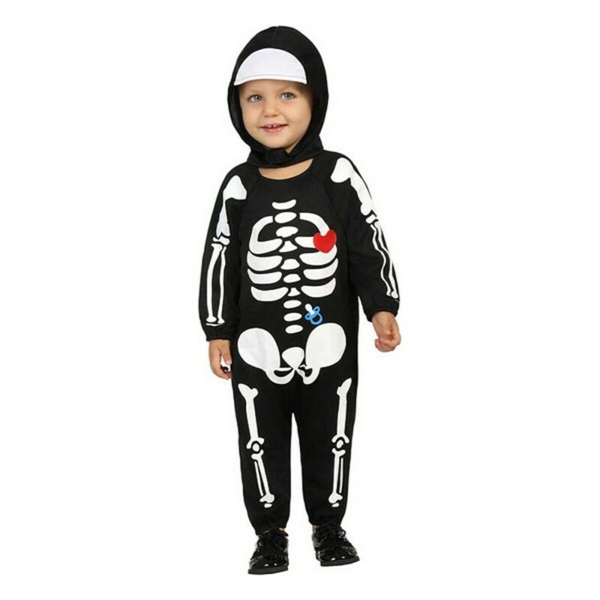 Costume for Babies Black Skeleton 24 Months Costume for Babies Black Skeleton 24 Months
