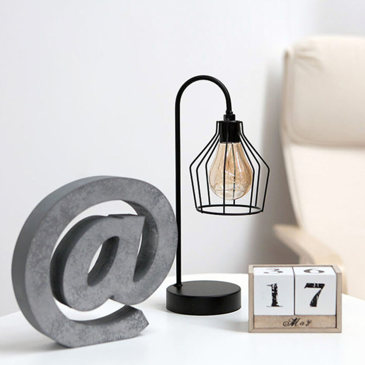 Letter Grey 20 x 4 cm Wood