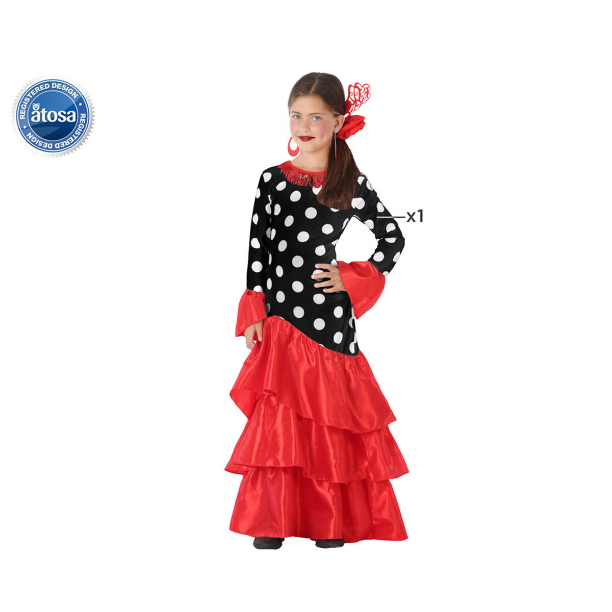 Children’s costume Black Red Spain