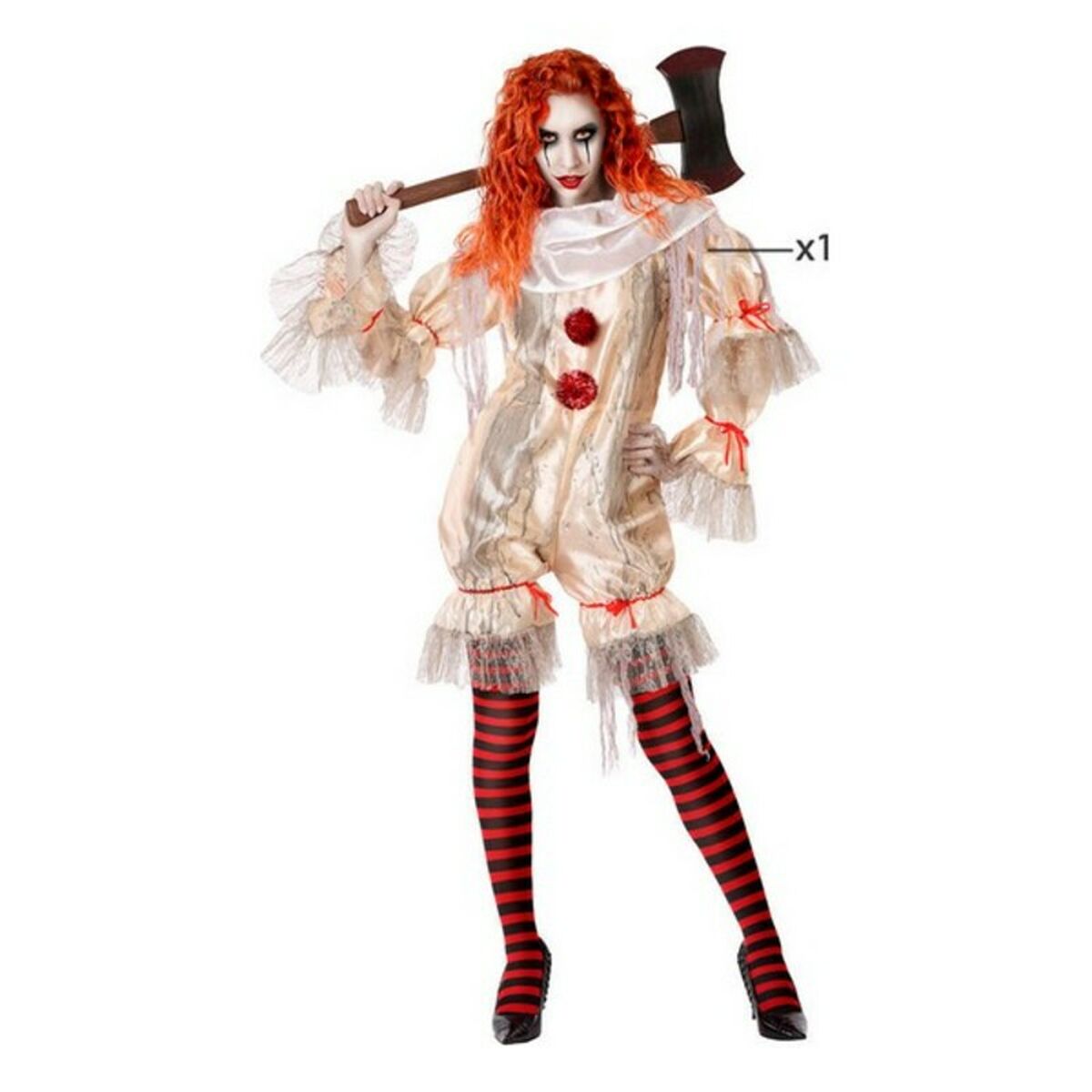 Costume for Adults Beige Male Assassin (1 Piece) (1 Unit)