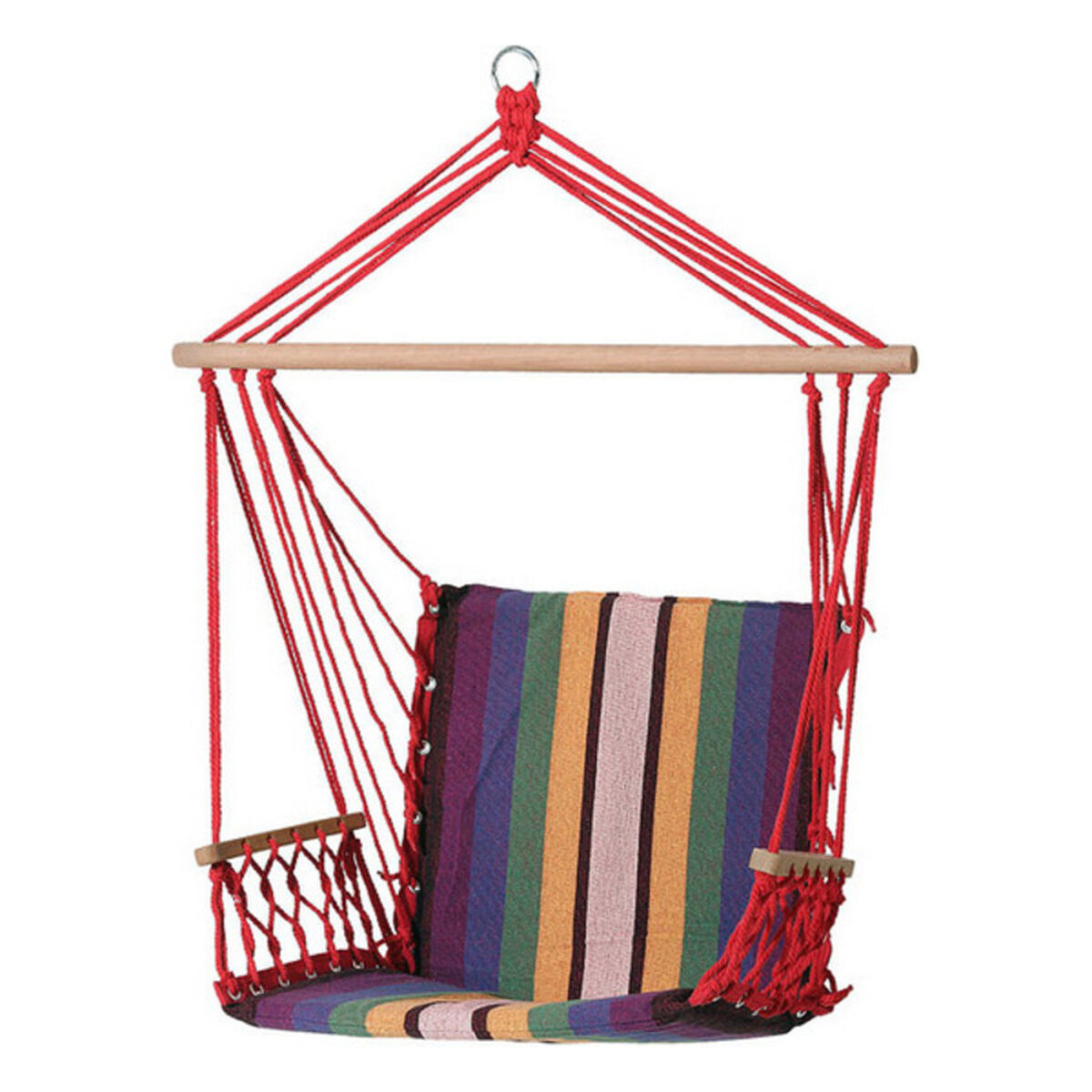 Hammock Multicolour Red 100 x 50 x 3 cm Hammock Multicolour Red 100 x 50 x 3 cm