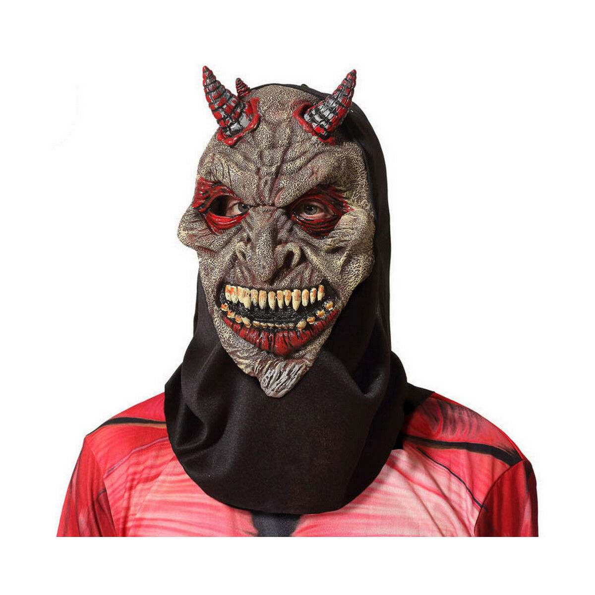 Mask Brown Halloween Male Demon Mask Brown Halloween Male Demon