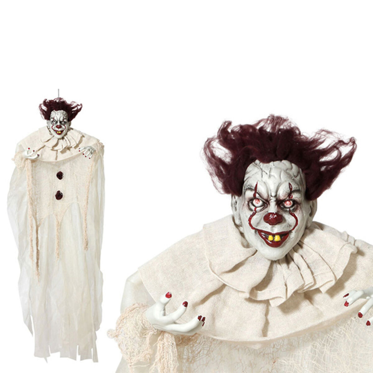Hanging Clown Halloween (130 x 96 x 14 cm) Beige Multicolour 130 x 96 x 14 cm (3 Units) Hanging Clown Halloween (130 x 96 x 14 cm) Beige Multicolour 130 x 96 x 14 cm (3 Units)