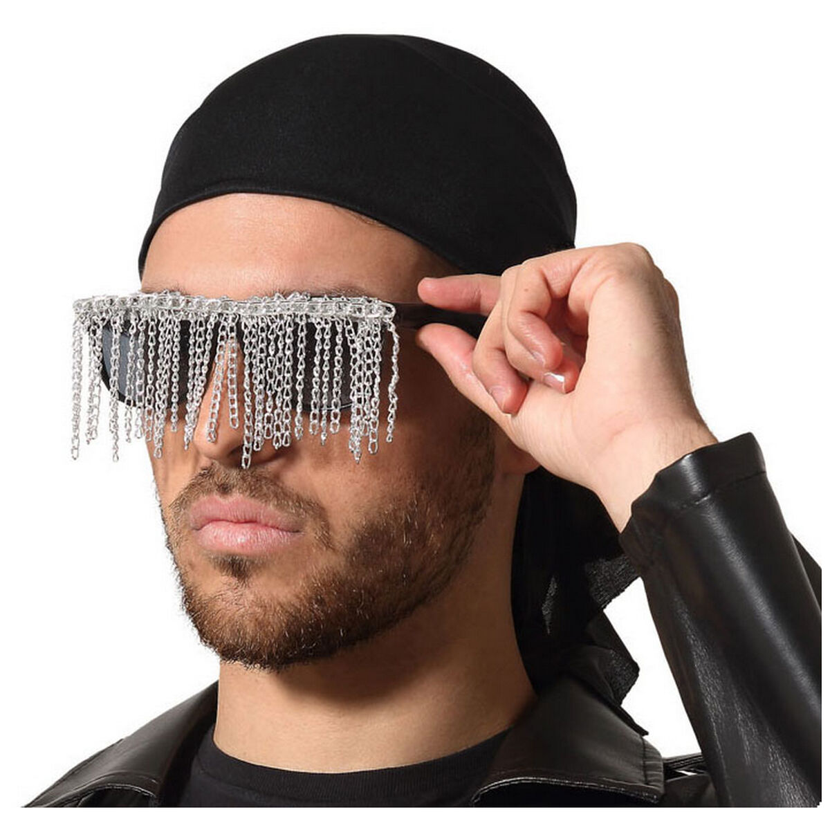 Glasses Chain Black/Silver Costune accessories Glasses Chain Black/Silver Costune accessories