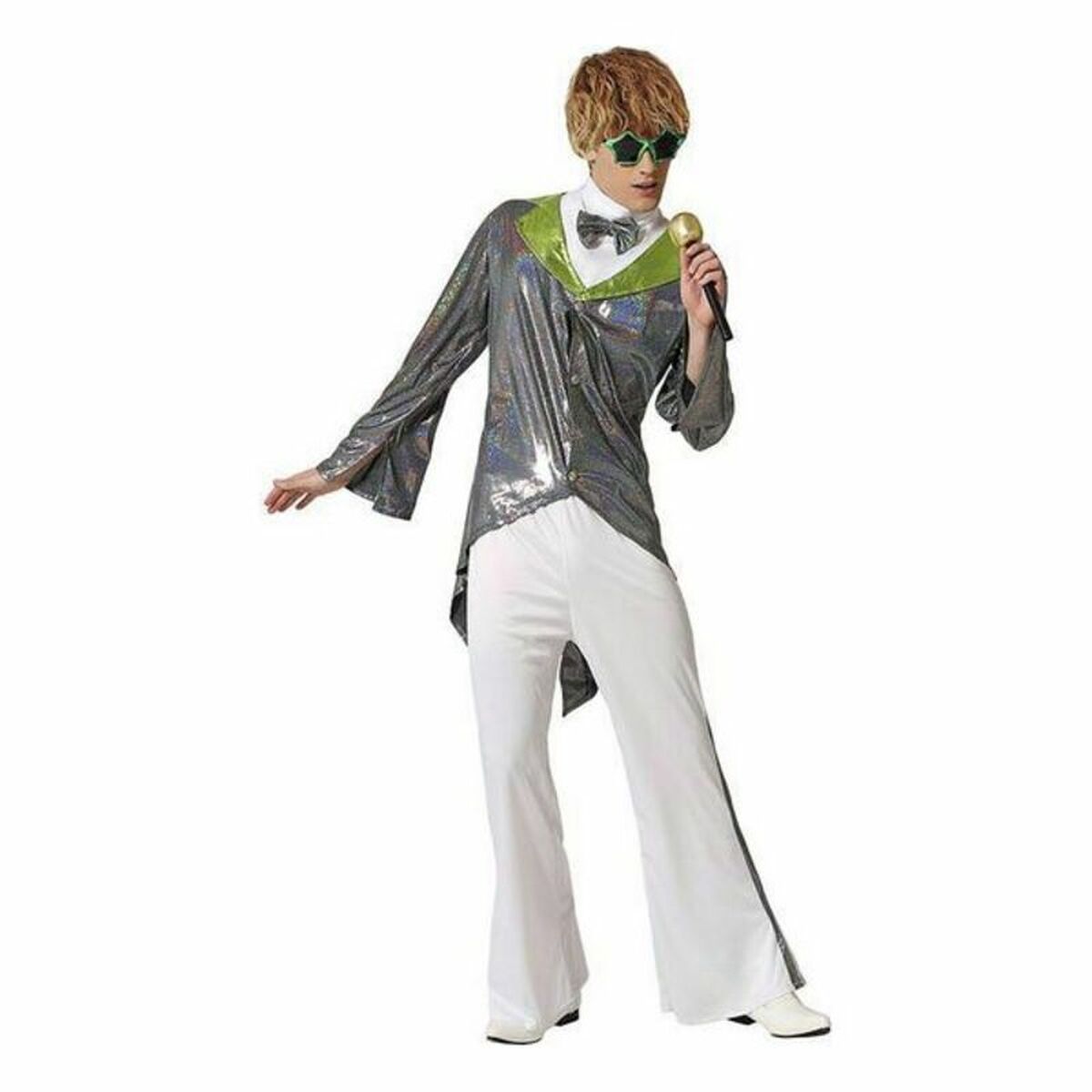 Costume for Adults Silver Rock Star Costume for Adults Silver Rock Star