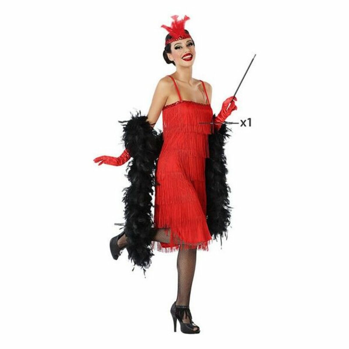 Costume for Adults Red (1 Piece) Costume for Adults Red (1 Piece)