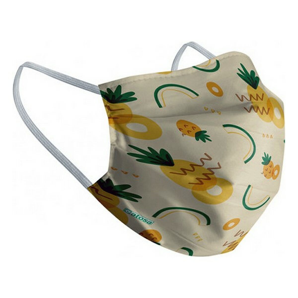 Hygienic Reusable Fabric Mask 10-12 Years Pineapple Hygienic Reusable Fabric Mask 10-12 Years Pineapple
