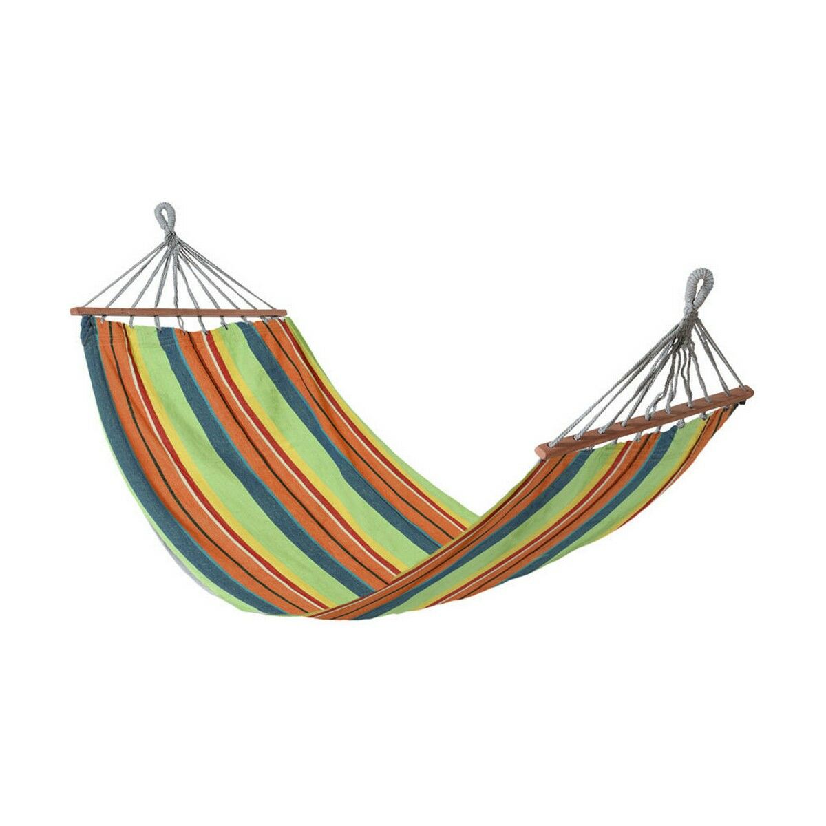 Hanging Hammock 2 x 1 m Textile Multicolour Hanging Hammock 2 x 1 m Textile Multicolour