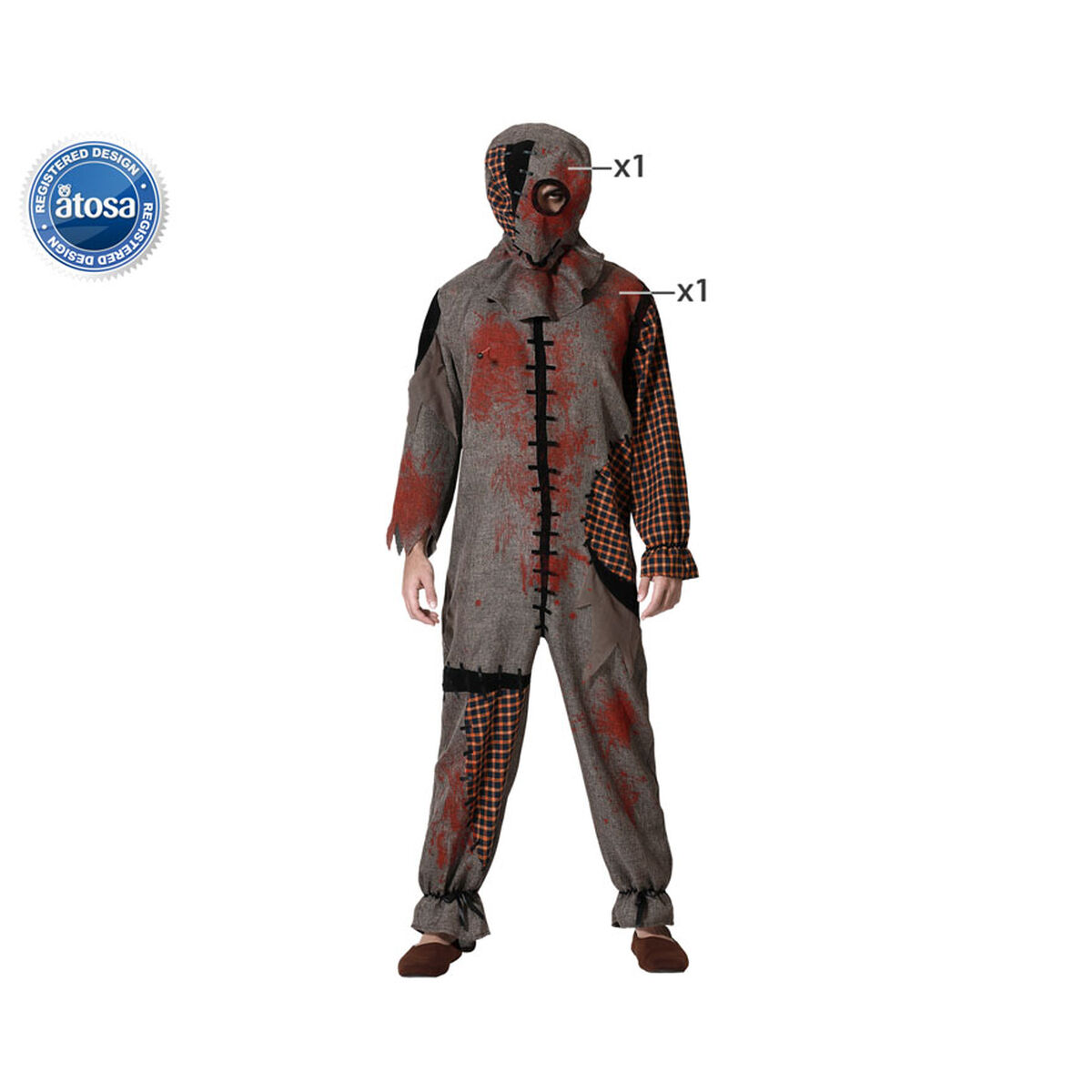 Costume for Adults Voodoo Doll Brown XL