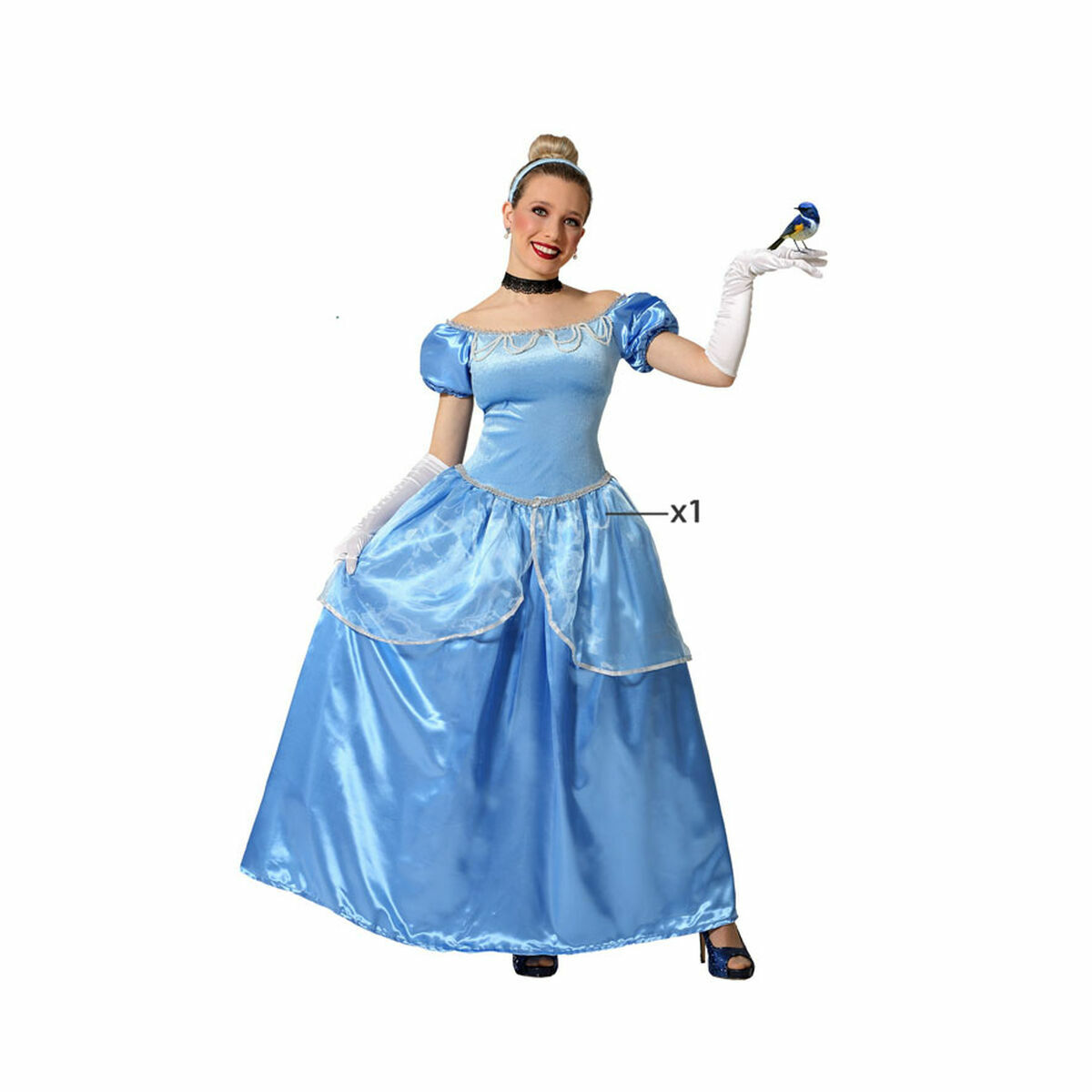 Costume for Adults Blue Princess Costume for Adults Blue Princess