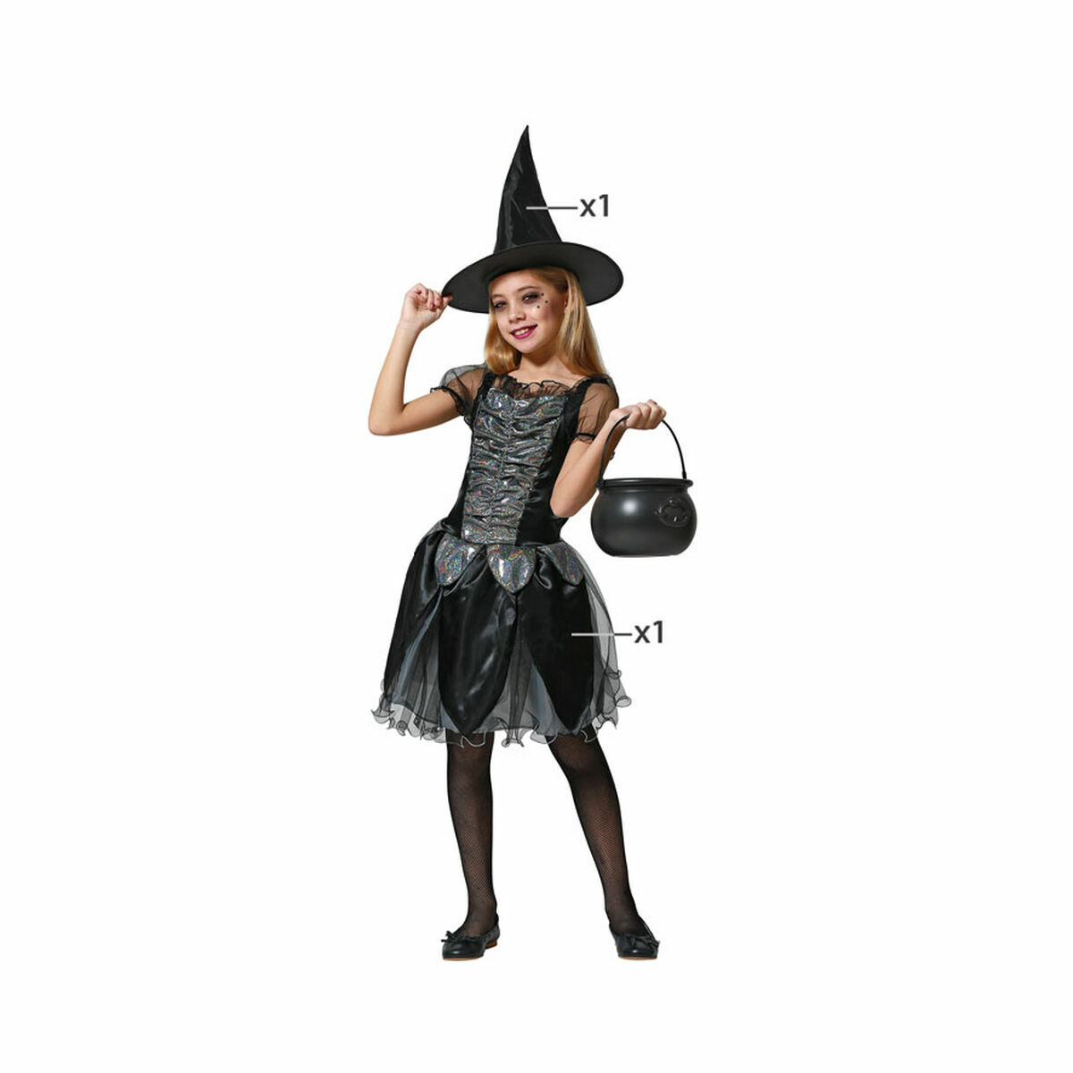 Costume for Children Black Witch Costume for Children Black Witch