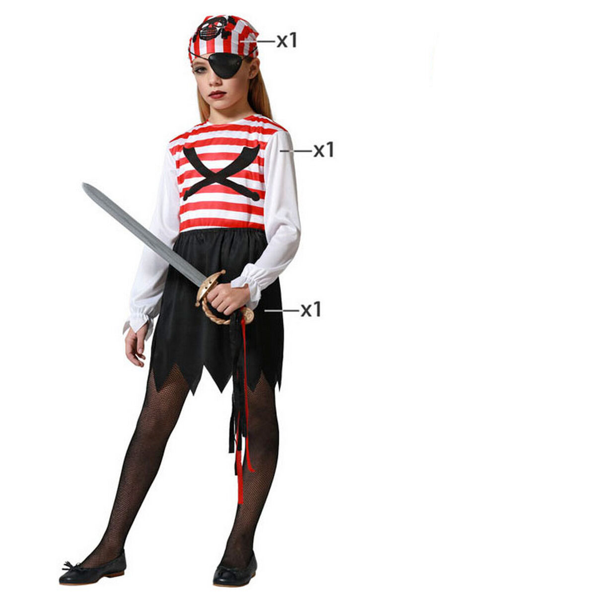 Costume for Children Pirate 5-6 Years Costume for Children Pirate 5-6 Years
