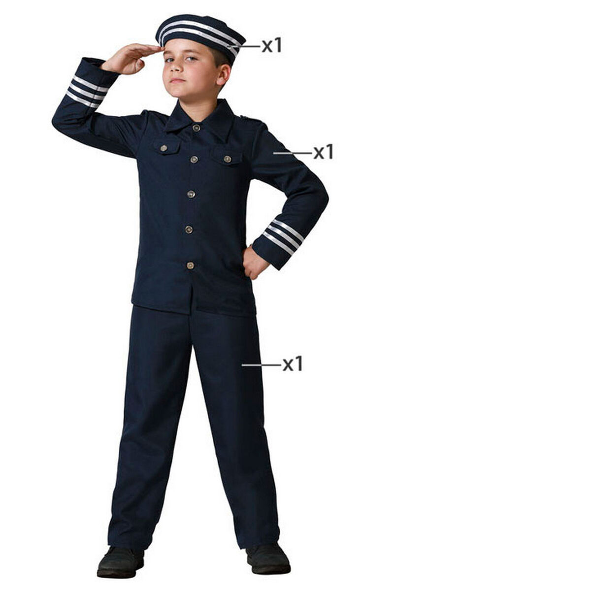 Costume for Children Sailor 3-4 Years Costume for Children Sailor 3-4 Years