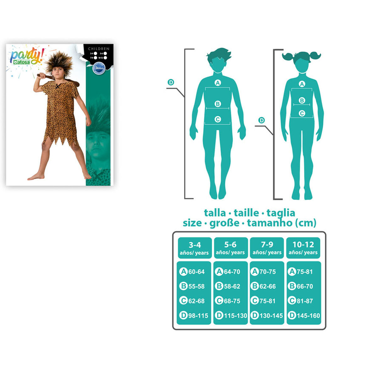 Children’s costume Caveman (1 Piece)