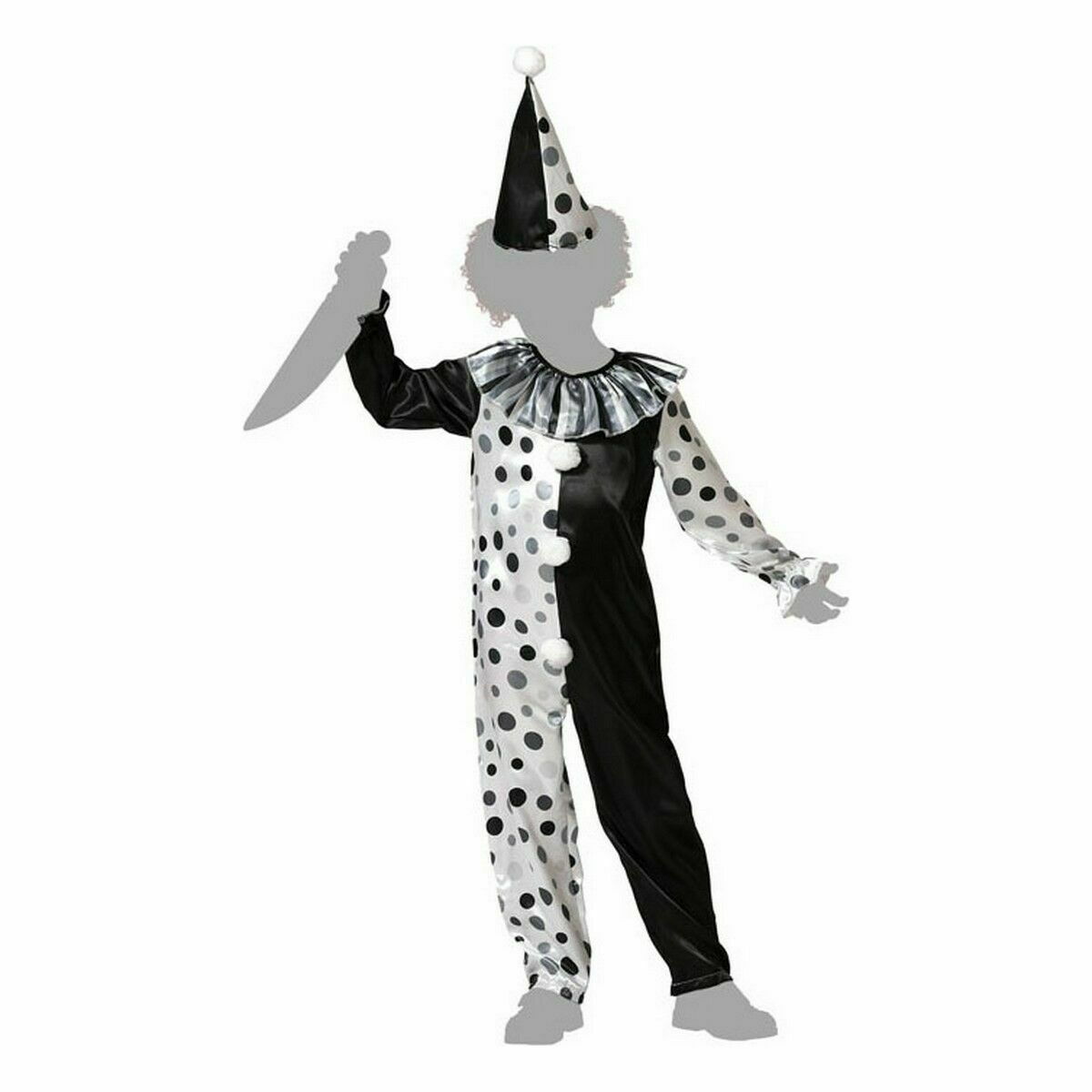 Costume for Children Grey Male Clown Children’s