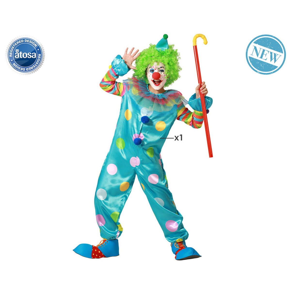 Costume for Children Male Clown