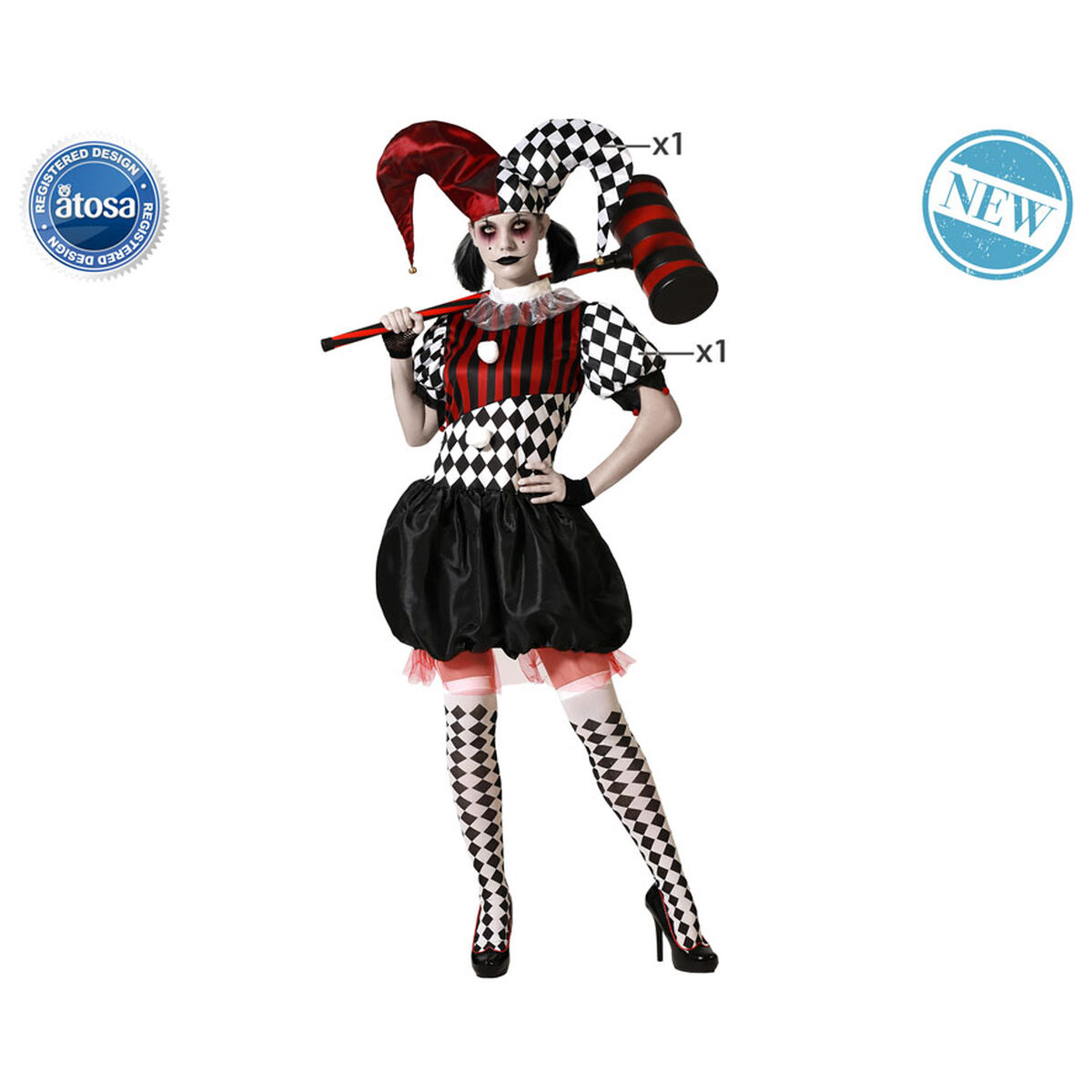 Costume for Adults Harlequin XS/S