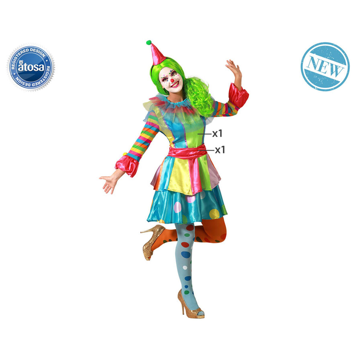 Costume for Adults Female Clown