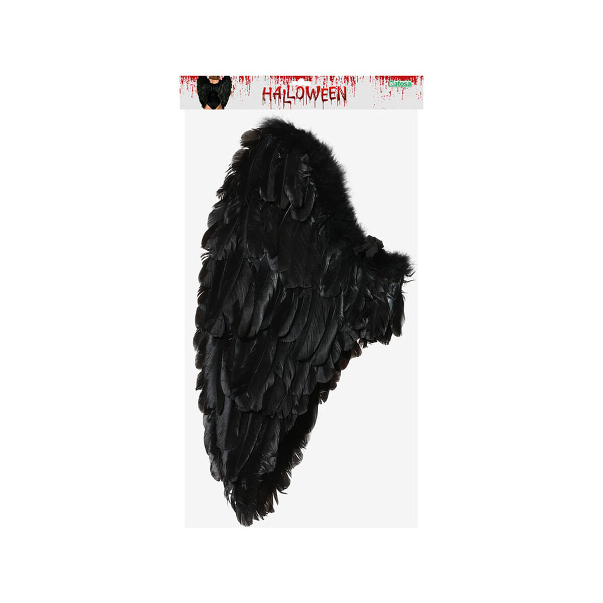 Angel Wings Black 65 x 65 cm