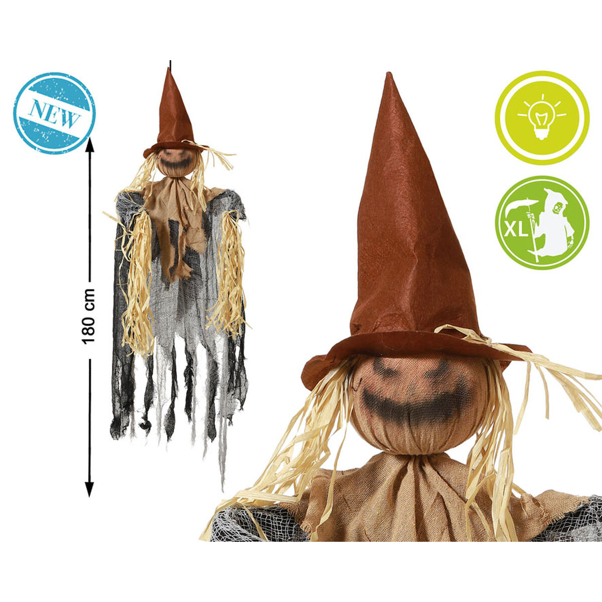 Halloween Decorations Scarecrow 180 x 140 x 23 cm Halloween Decorations Scarecrow 180 x 140 x 23 cm