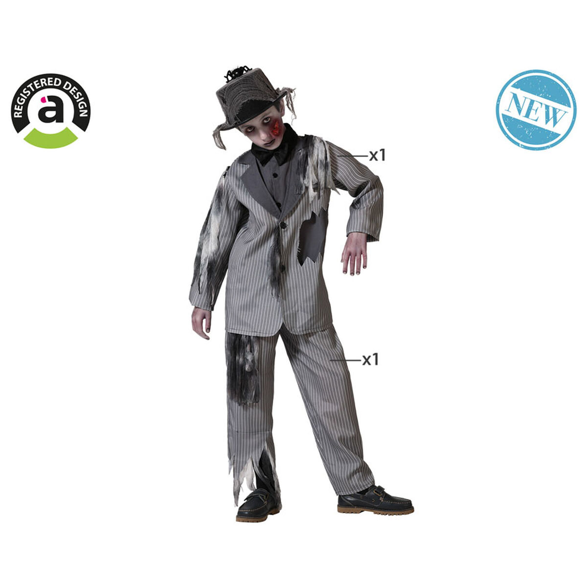 Costume for Children Dead Groom Halloween