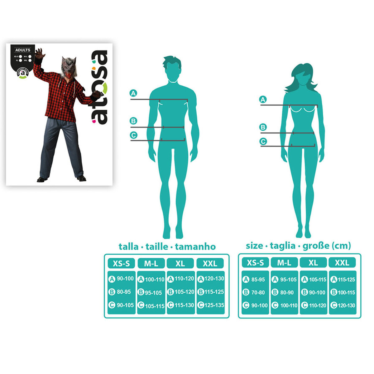 Costume for Adults Werewolf Halloween