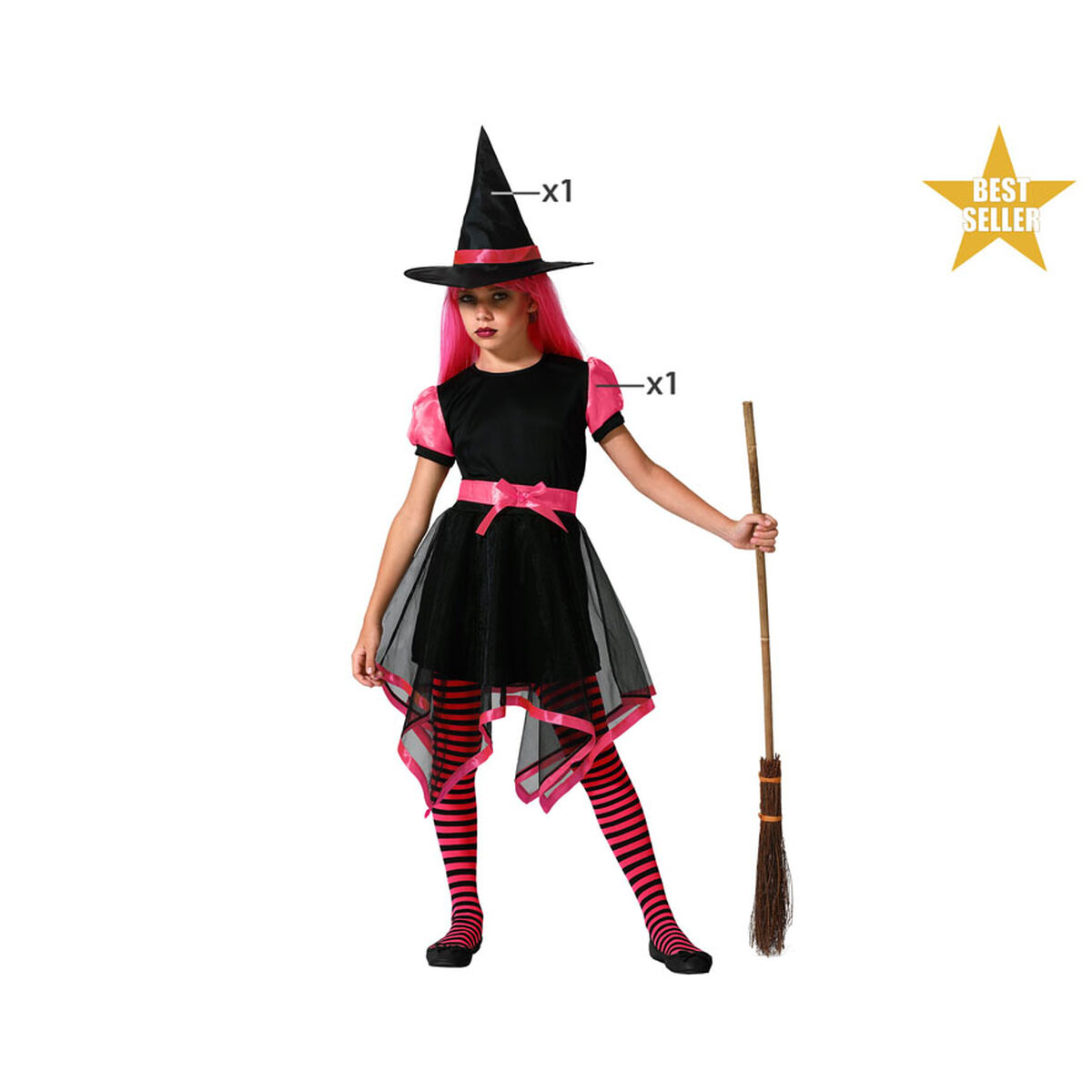 Costume for Children Pink Witch