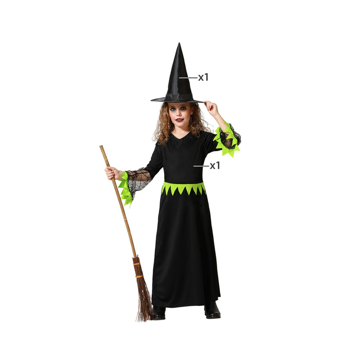 Costume for Children Green Witch