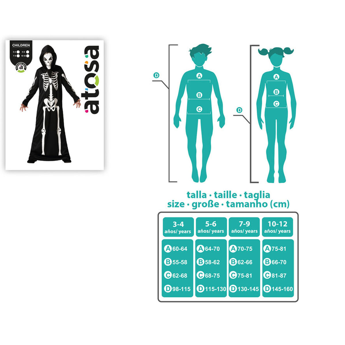 Costume for Children Skeleton Halloween