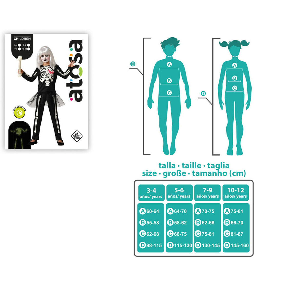 Costume for Children Skeleton