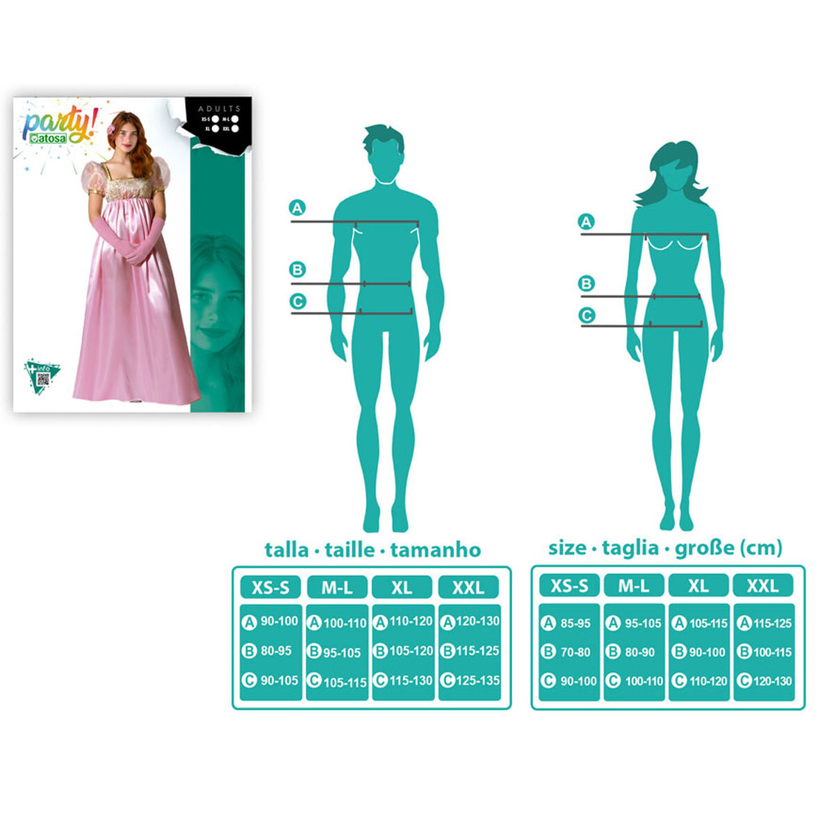 Costume for Adults English Lady XXL