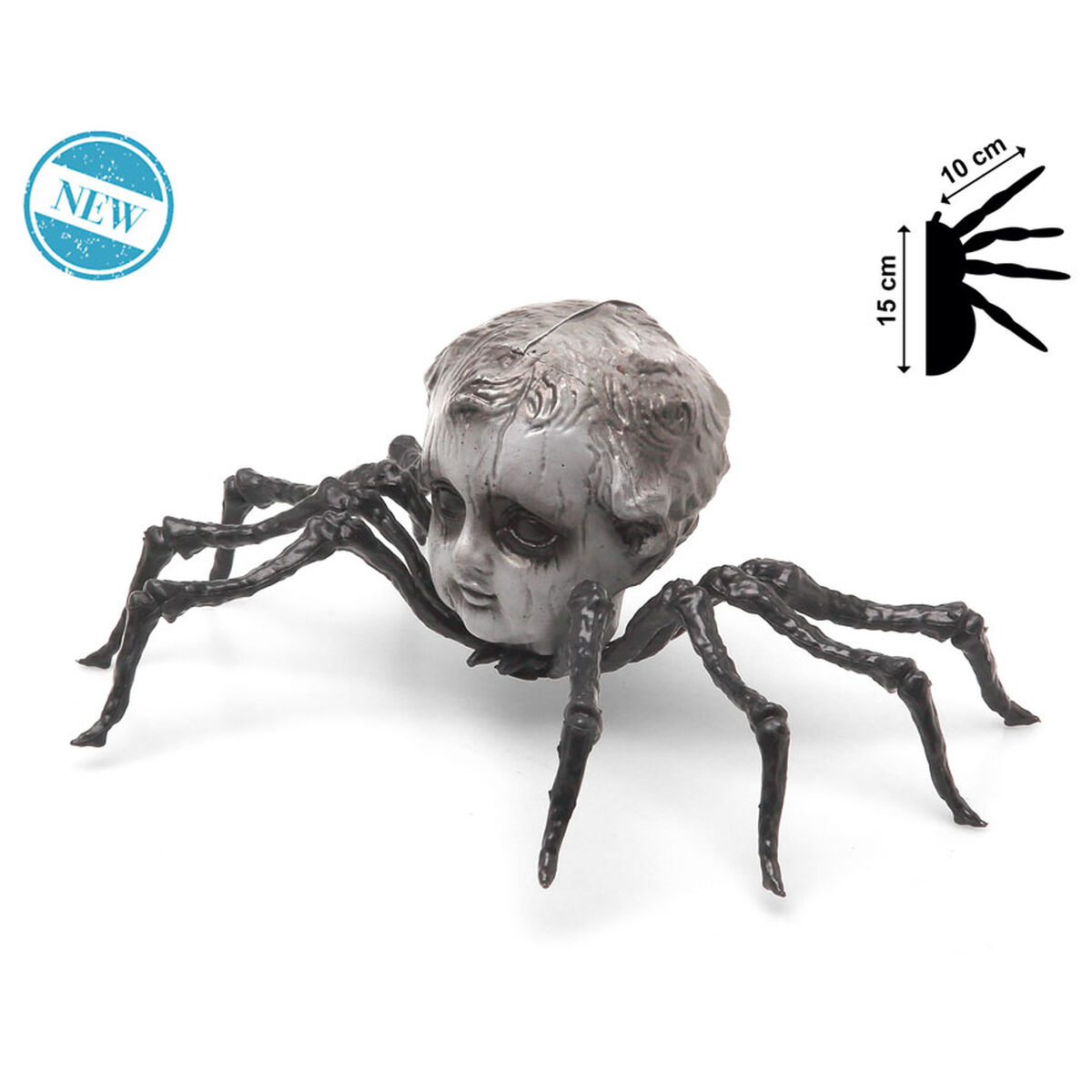 Halloween Decorations 20 x 15 x 11 cm Black Spider