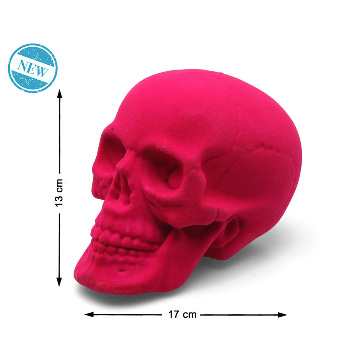 Halloween Decorations Pink 11 x 17 x 13 cm Skull