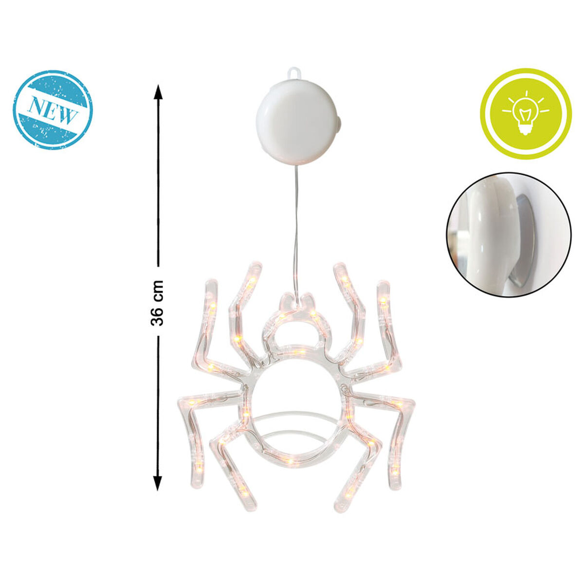 Halloween Decorations Spider 36 x 19 cm