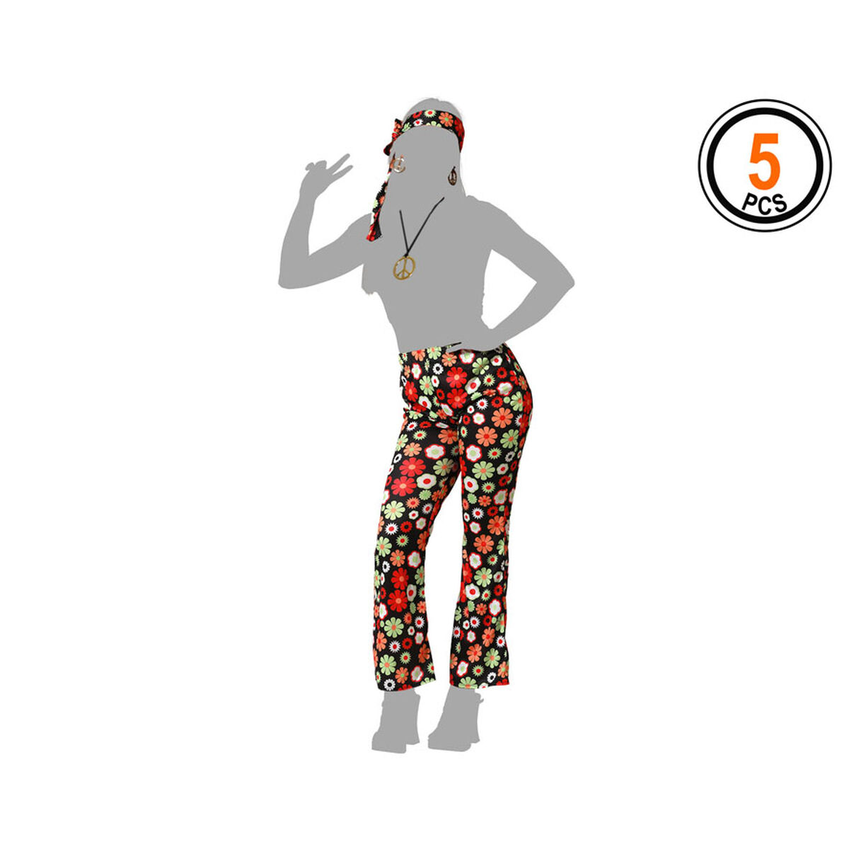 Costume for Adults Hippie (4 Units)