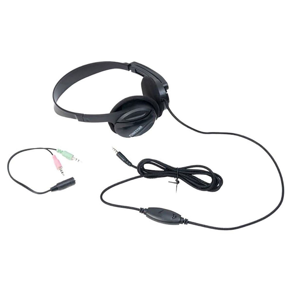 Headphones with Headband FONESTAR HOME-35 Black