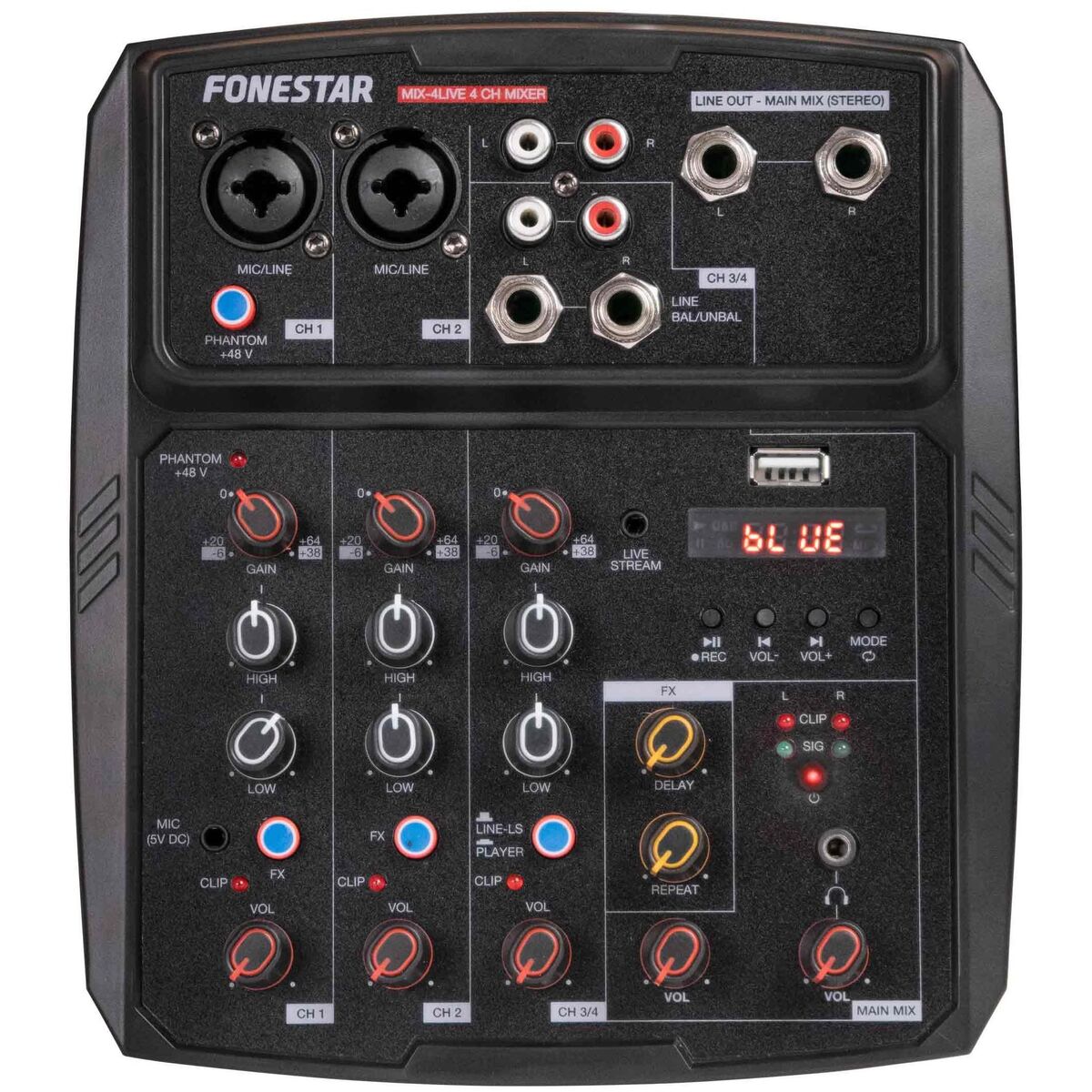 DJ table FONESTAR MIX-4LIVE