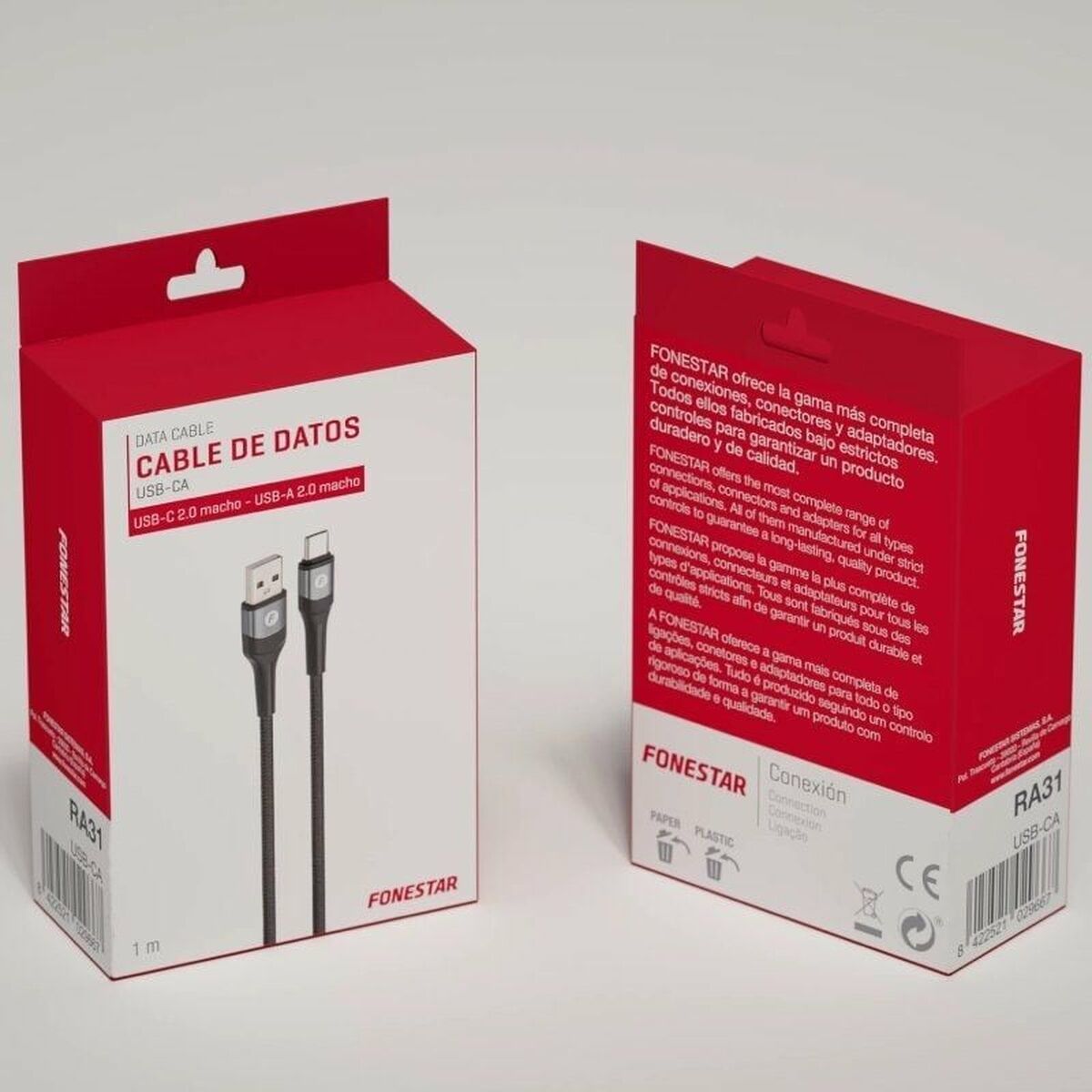 USB Cable FONESTAR USB-CA 1 m