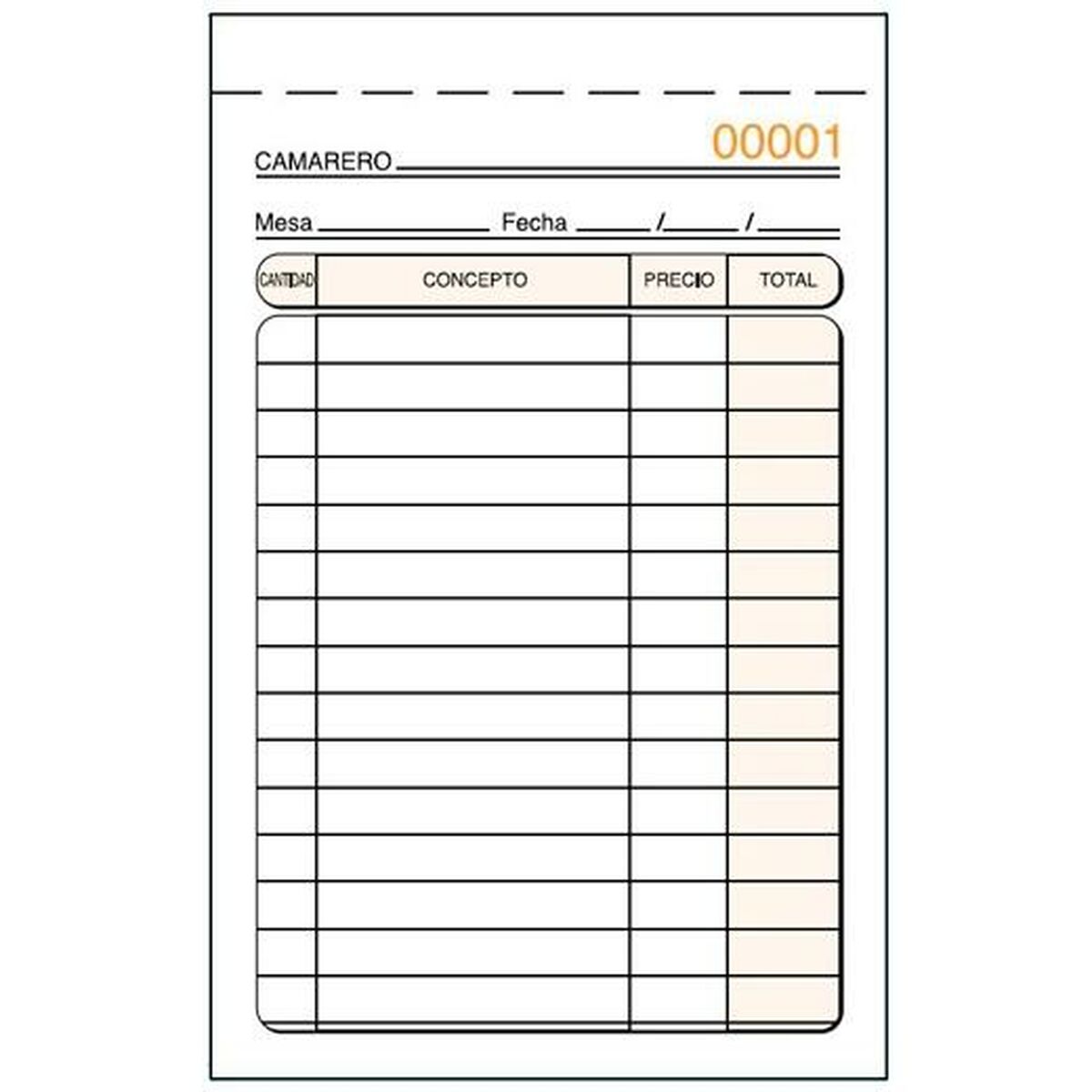 Invoice Check-book 9 x 14 cm (10 Units) Invoice Check-book 9 x 14 cm (10 Units)