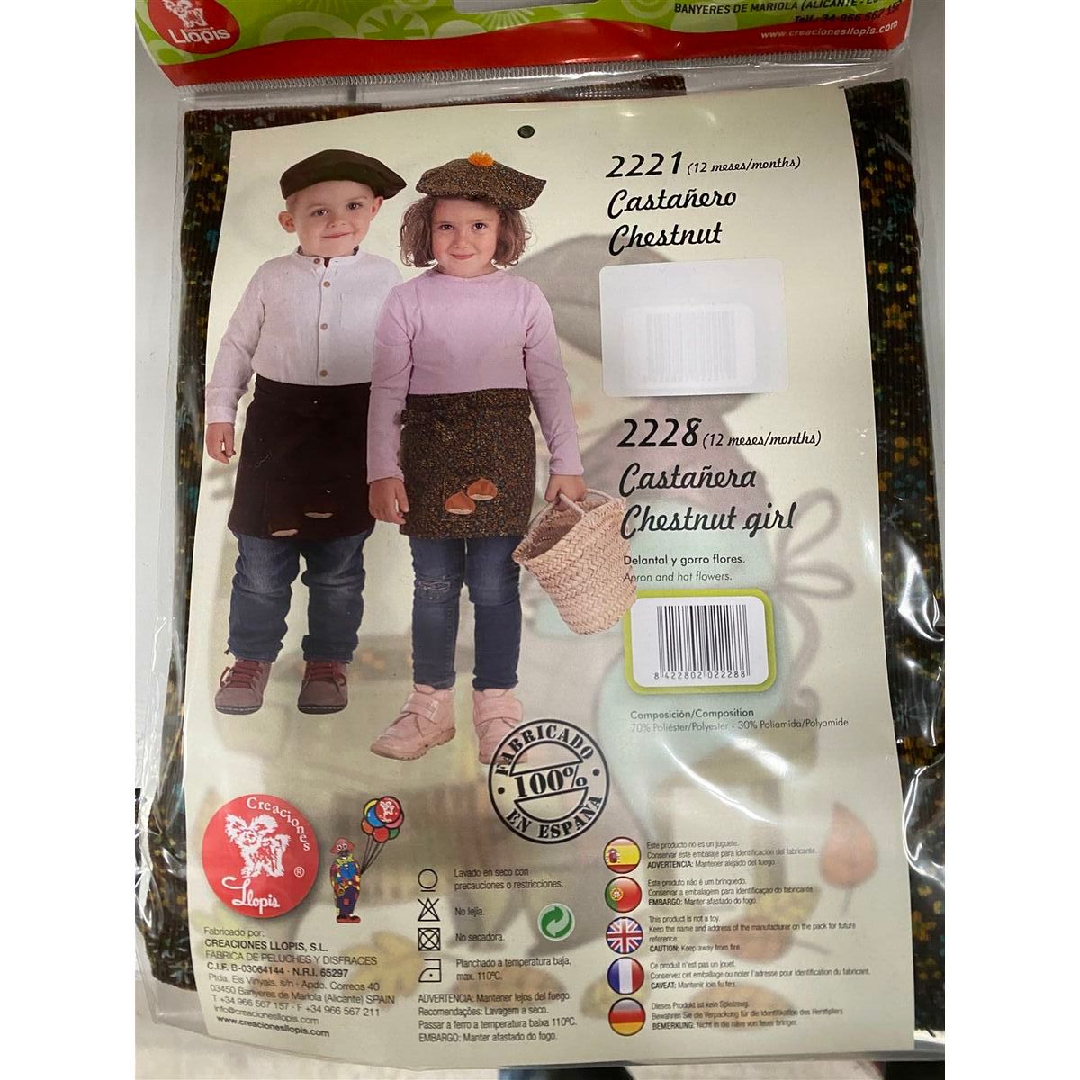 Costume for Babies Castaera 0-12 Months