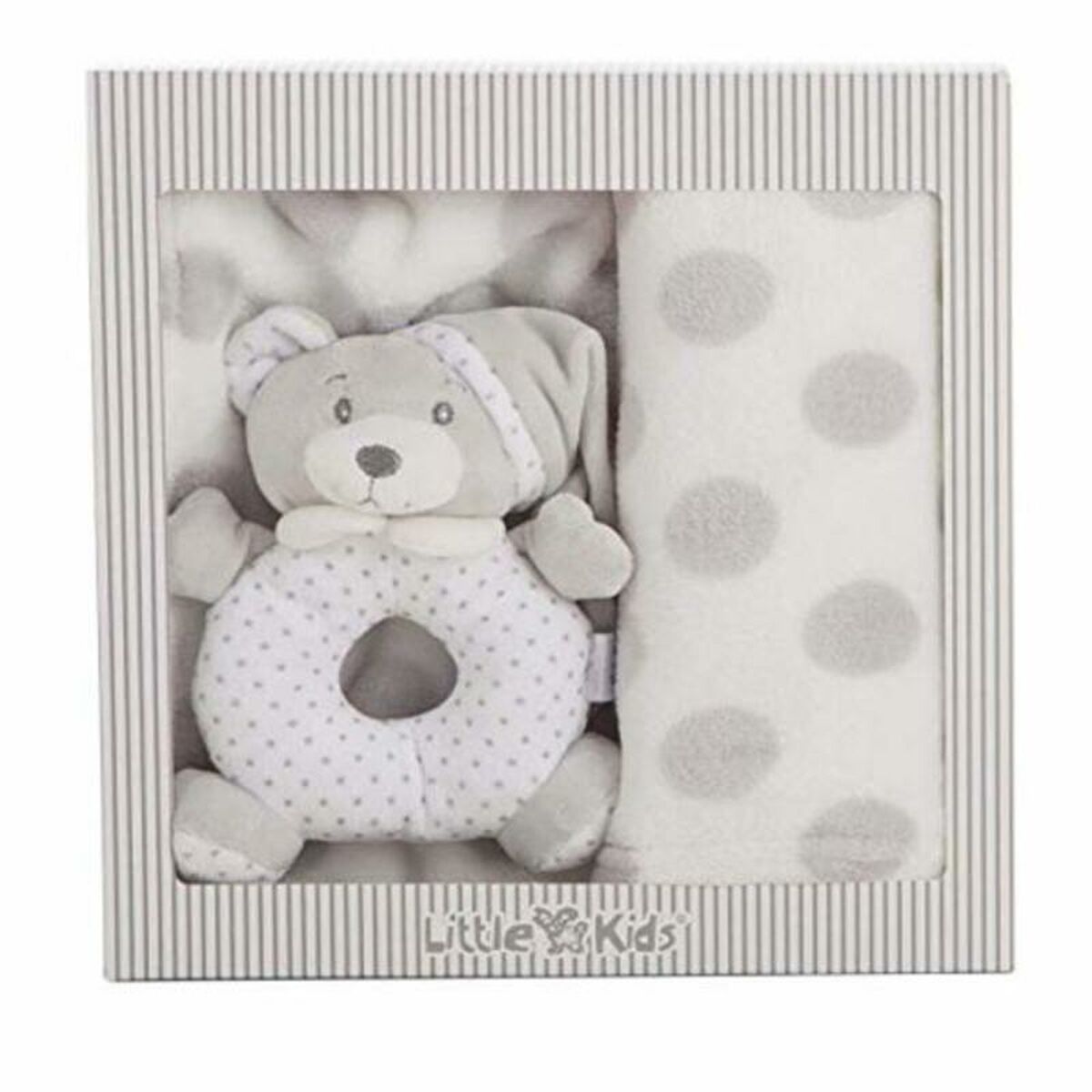 Baby blanket Rattle Grey 100 x 75 cm Baby blanket Rattle Grey 100 x 75 cm