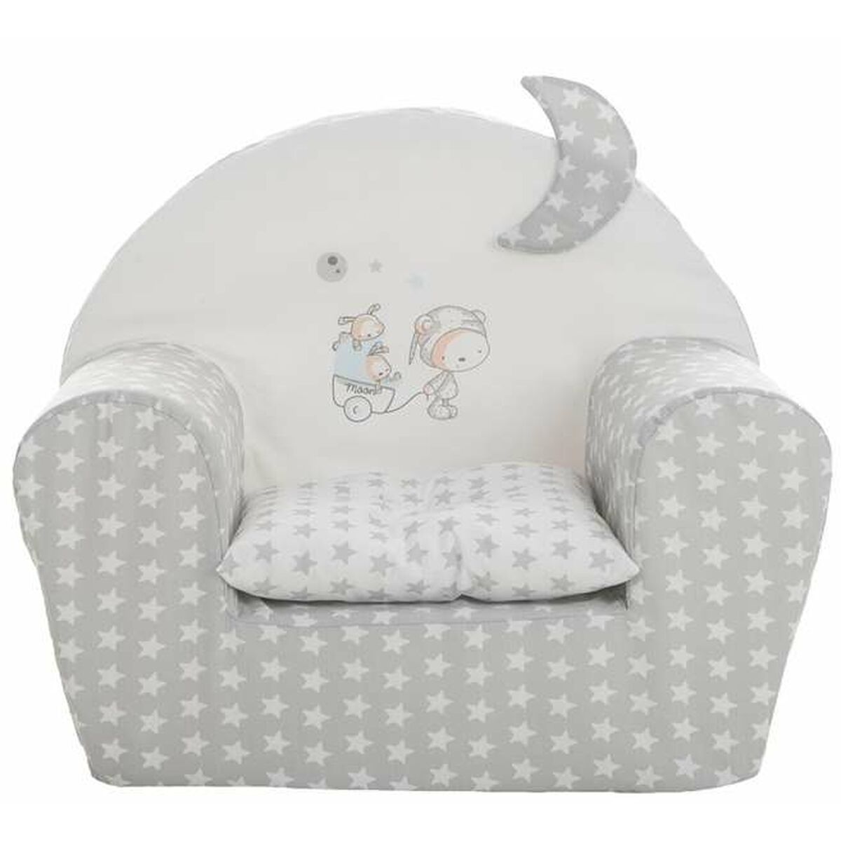 Child’s Armchair Stars 44 x 34 x 53 cm Grey
