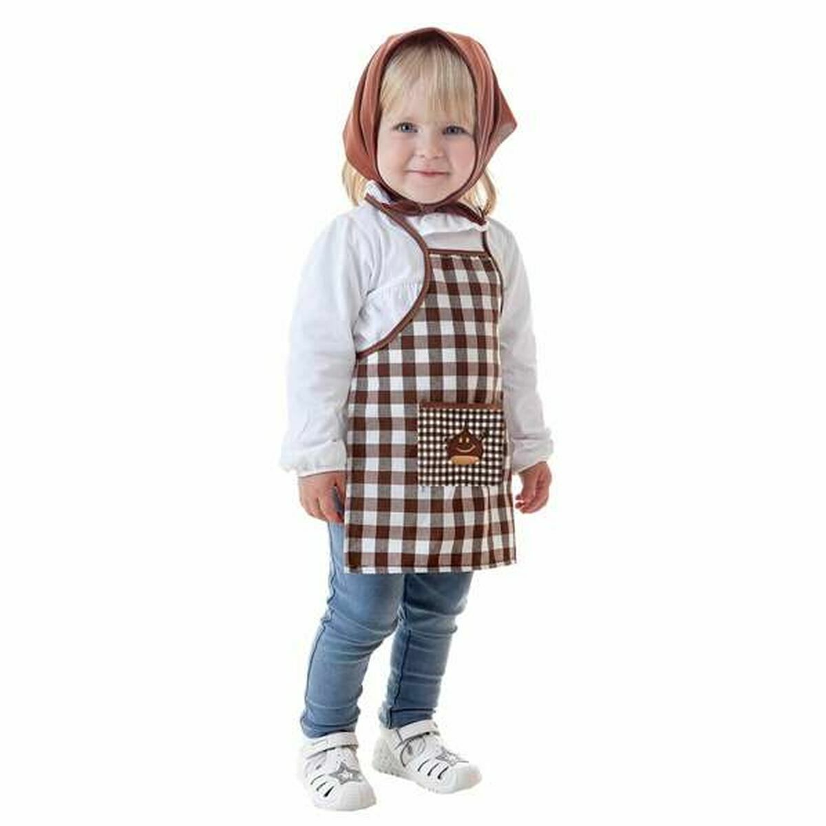 Costume for Children Female Chef Brown Costume for Children Female Chef Brown