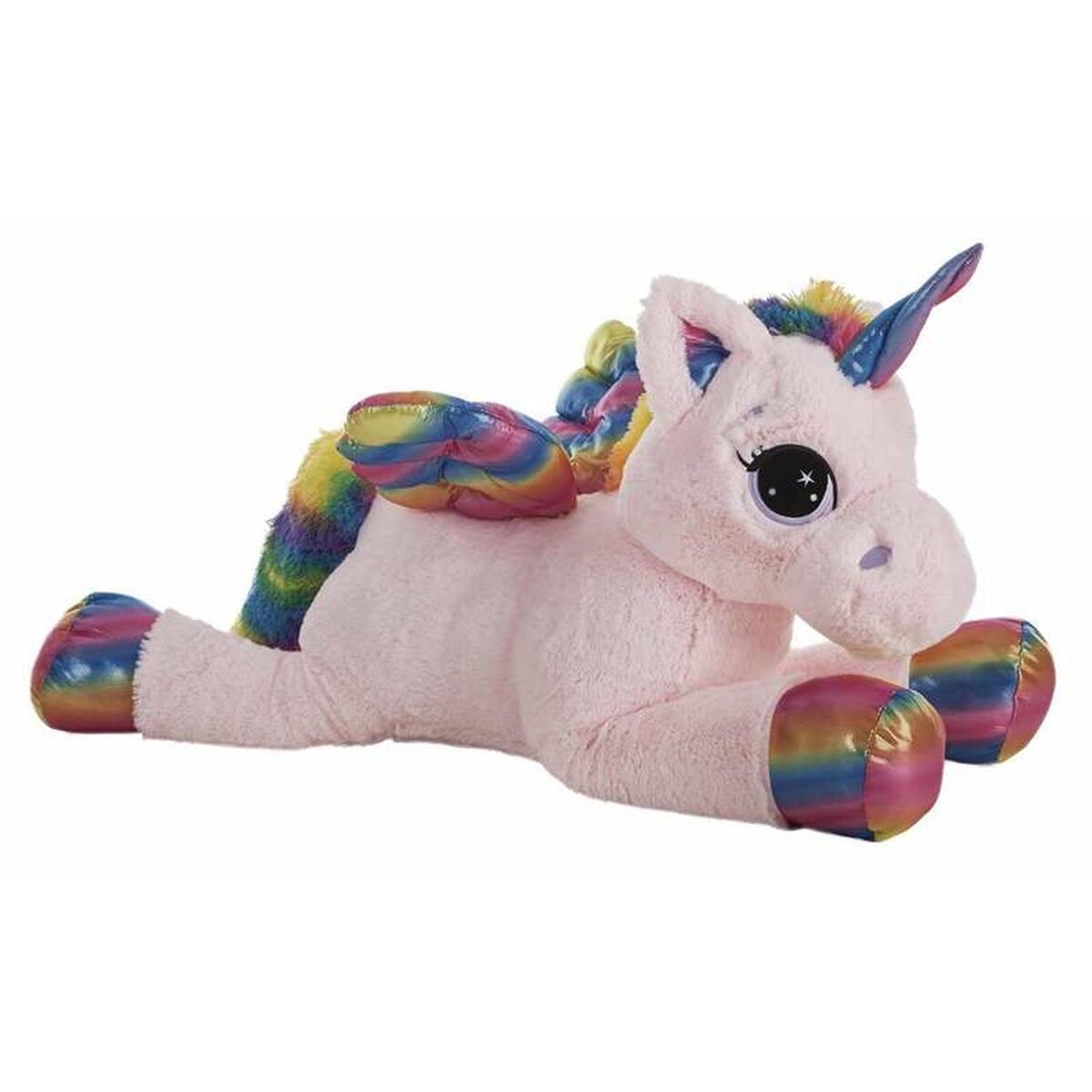 Fluffy toy Rainbow 60 cm Plastic Unicorn Fluffy toy Rainbow 60 cm Plastic Unicorn
