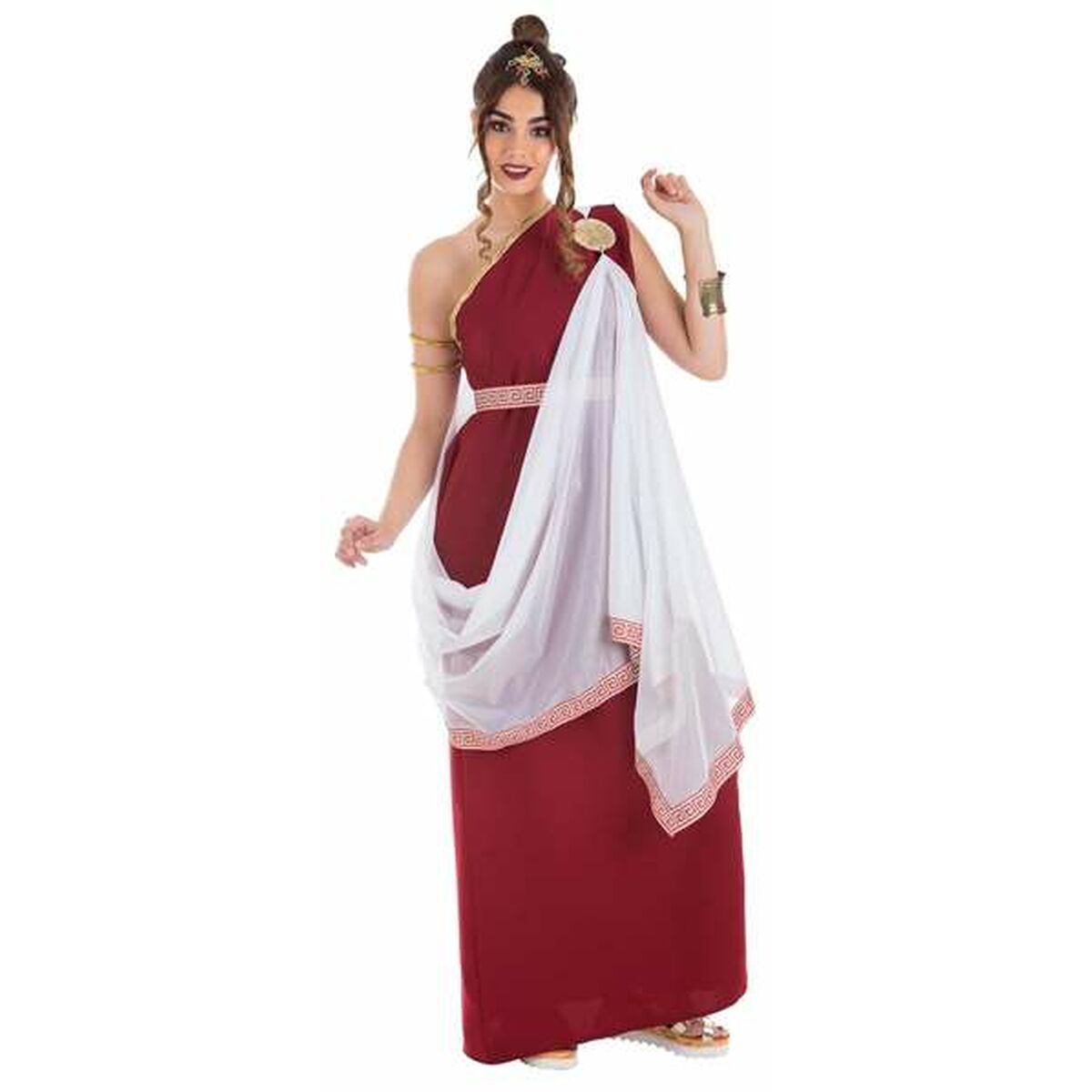 Costume for Adults Senatus Deep Red Roman Woman M (3 Pieces) Costume for Adults Senatus Deep Red Roman Woman M (3 Pieces)